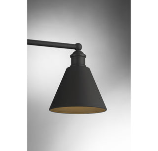 3-Light Bathroom Vanity Light in Matte Black