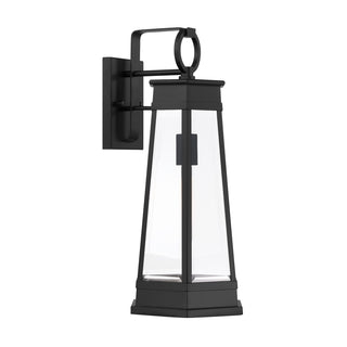 Payne 1-Light Outdoor Wall Lantern in Matte Black