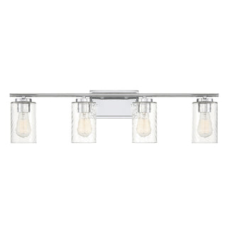 4-Light Bathroom Vanity Light in Chrome
