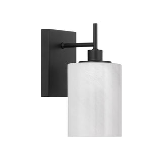 1-Light Wall Sconce in Matte Black