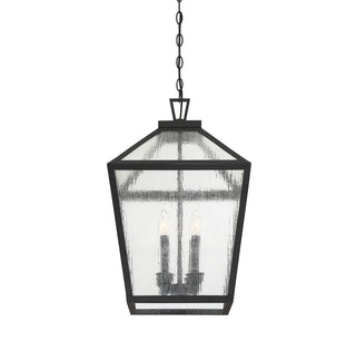 Woodstock 4-Light Outdoor Hanging Lantern in Black