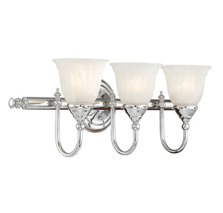 Brunswick 3-Light Bathroom Vanity Light in Chrome