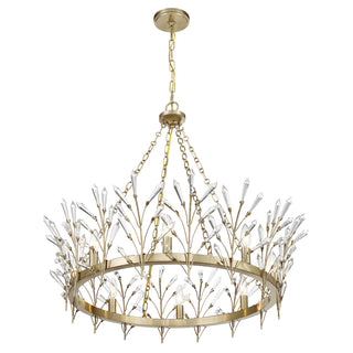 Orianna 8-Light Chandelier in Noble Brass