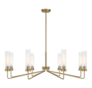 Baker 8-Light Chandelier in Warm Brass