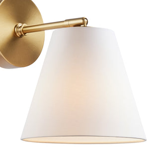 1-Light Wall Sconce in Natural Brass (Set of 2)