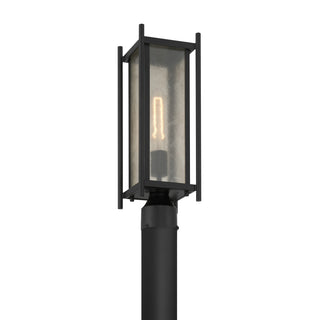 Jacobs 1-Light Outdoor Post Lantern in Matte Black