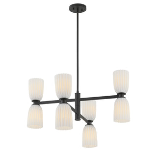 Baldwin 8-Light Chandelier in Matte Black