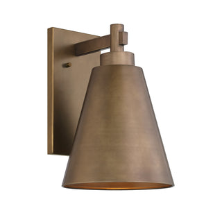 Ryder 1-Light Outdoor Wall Lantern in Atlas Bronze