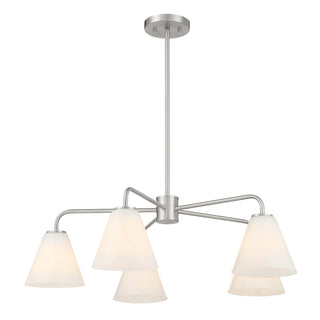 Blair 5-Light Chandelier in Satin Nickel