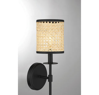 Jaylar 1-Light Wall Sconce in Matte Black