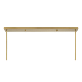 Farrell 1-Light Linear Chandelier in Warm Brass by Dann Foley