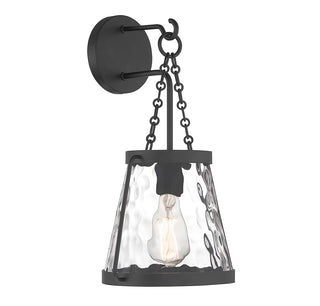 Crawford 1-Light Wall Sconce in Matte Black