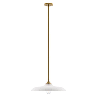 Hadley 1-Light Pendant in Warm Brass