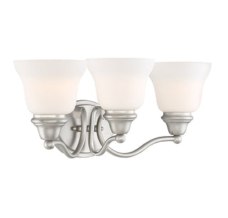 Yates 3-Light Bathroom Vanity Light in Pewter