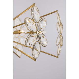 Marbella 6-Light Chandelier in Gold Shimmer by Breegan Jane