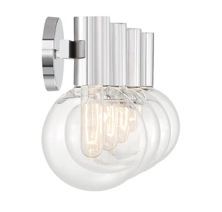 Wright 4-Light Bathroom Vanity Light in Chrome