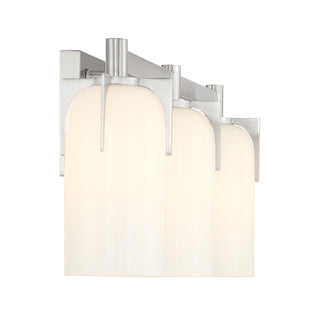 Caldwell 3-Light Bathroom Vanity Light in Satin Nickel