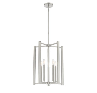 Benson 5-Light Pendant in Satin Nickel