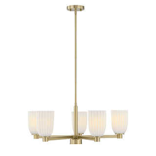 Baldwin 5-Light Chandelier in Noble Brass
