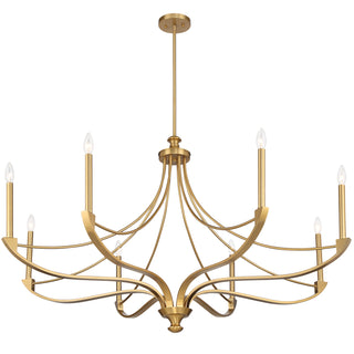 Preserve 8-Light Chandelier in Warm Brass