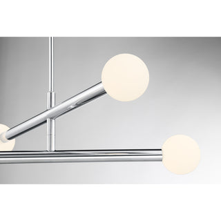 4-Light Chandelier in Chrome