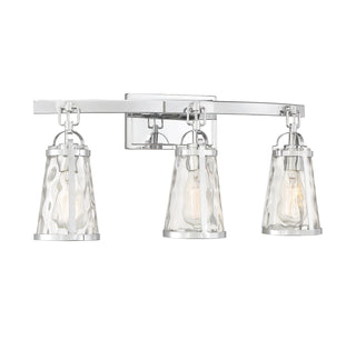 Albany 3-Light Bathroom Vanity Light in Polished Chrome