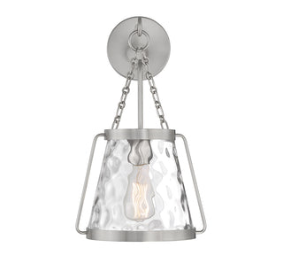 Crawford 1-Light Wall Sconce in Satin Nickel