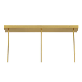 Hillbourne 3-Light Linear Chandelier in Warm Brass