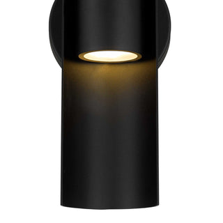 Hugo 14 Inch Outdoor Wall Sconce in Sand Black Finish
