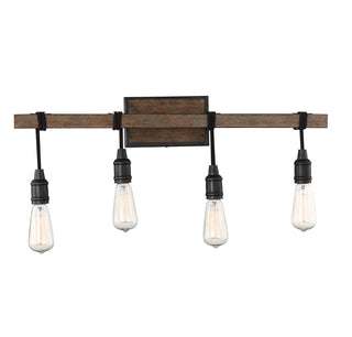 Burgess 4-Light Bathroom Vanity Light in Durango