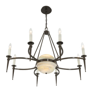 Sanger 10-Light Chandelier in Mediterranean Bronze by Dann Foley