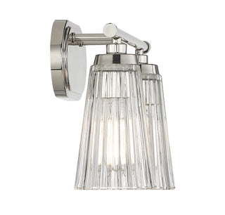 Chantilly 2-Light Bathroom Vanity Light in Polished Nickel
