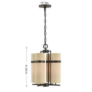 Weston 4-Light Chandelier in Mediterranean Bronze by Dann Foley