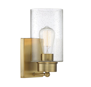 1-Light Wall Sconce in Natural Brass
