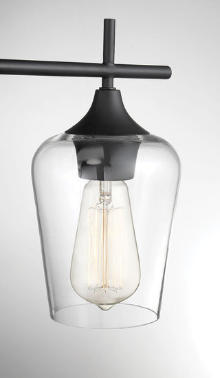 Octave 4-Light Bathroom Vanity Light in Black