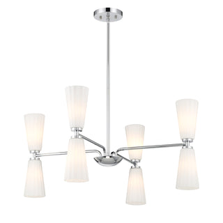 8-Light Chandelier in Chrome