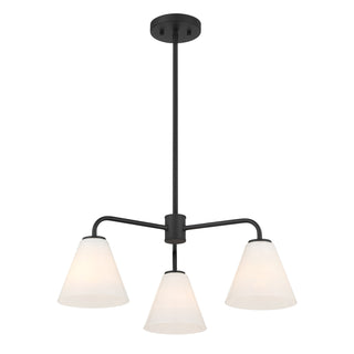 Blair 3-Light Chandelier in Matte Black
