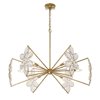 Marbella 6-Light Chandelier in Gold Shimmer by Breegan Jane