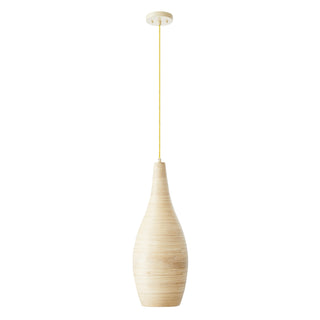 Jean 1-Light Pendant in Natural Bamboo
