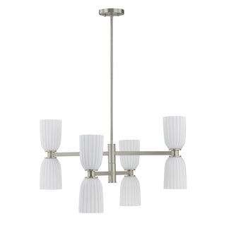 Baldwin 8-Light Chandelier in Satin Nickel