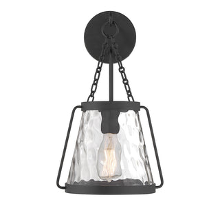 Crawford 1-Light Wall Sconce in Matte Black