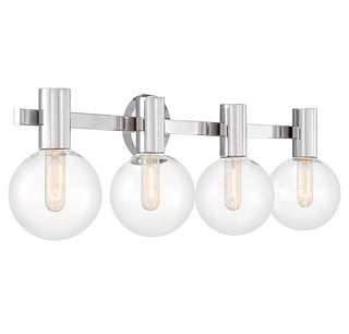 Wright 4-Light Bathroom Vanity Light in Chrome