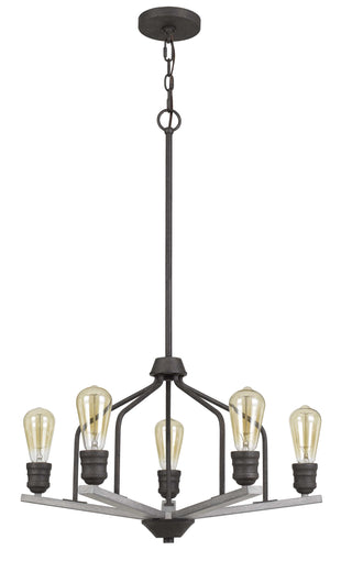 Corning Metal Chandelier (Edison Bulbs Not Included)