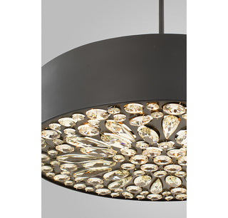 Azores 6-Light Pendant in Black Cashmere