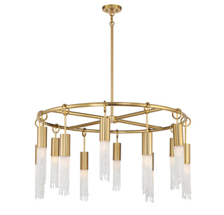 Chelsea 12-Light Chandelier in Warm Brass