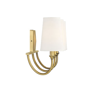 Cameron 3-Light Bathroom Vanity Light in Warm Brass