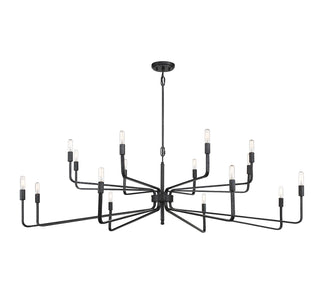Salem 16-Light Chandelier in Forged Iron