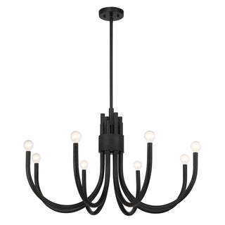 Sorrento 8-Light Chandelier in Matte Black
