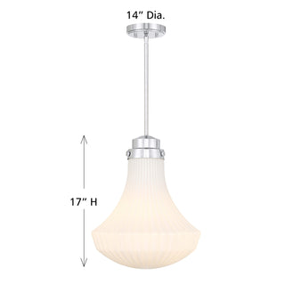 Bartlet 1-Light Pendant in Chrome