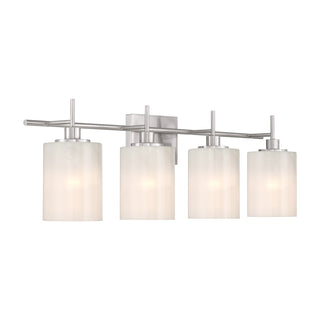 4-Light Bathroom Vanity Light in Brushed Nickel